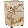 Laser-Etched Henna Dragon Cajon Takes Percussion to a Creative New Level